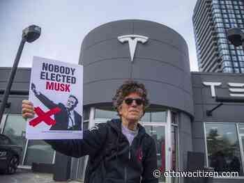 Tesla protest movement comes to Ottawa