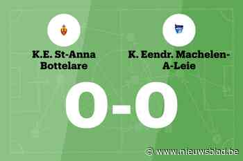 ESA Bottelare en Eendracht Machelen-aan-de-Leie B komen niet tot scoren