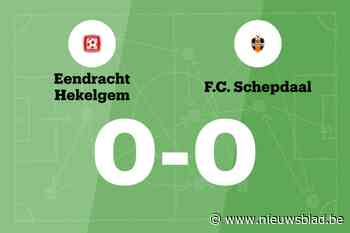 Doelpuntloos gelijkspel tussen Hekelgem B en Schepdaal B