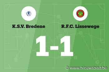 Antonio redt punt voor FC Lissewege tegen SV Bredene B