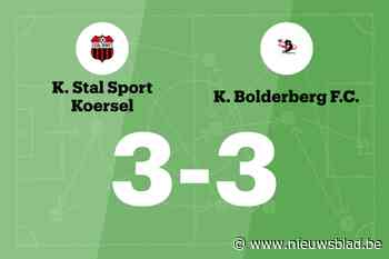 Stal en Bolderberg delen de punten