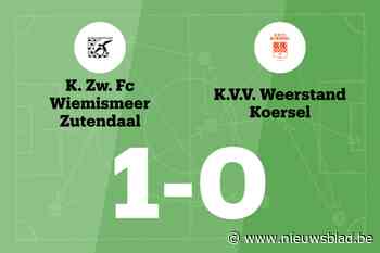 Eindelijk een overwinning voor Wiemismeer