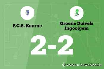 GD Ingooigem speelt gelijk in uitwedstrijd tegen FCE Kuurne