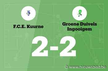 GD Ingooigem speelt gelijk in uitwedstrijd tegen FCE Kuurne