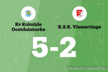 Verstraete scoort twee keer voor KV Koksijde Oostduinkerke B in wedstrijd tegen SK Vlamertinge B