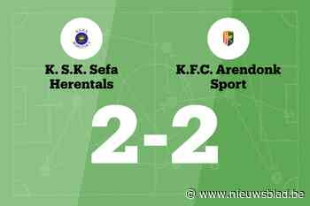 Winnende reeks van SKS Herentals eindigt na wedstrijd tegen Arendonk B