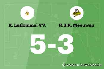 Lutlommel wint wedstrijd tegen Meeuwen