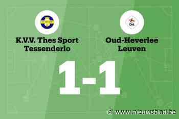 Van De Ven redt punt voor OH Leuven U23 tegen THES Sport