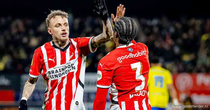 PSV voert druk op koploper Ajax weer wat op met eenvoudige zege bij RKC: ‘Hadden met 7-0 kunnen winnen’