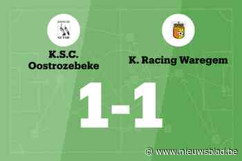 Vandevelde redt punt voor Racing Waregem B tegen SC Oostrozebeke