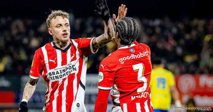 PSV voert druk op koploper Ajax weer wat op met ruime zege bij RKC: ‘Hadden met 7-0 kunnen winnen’