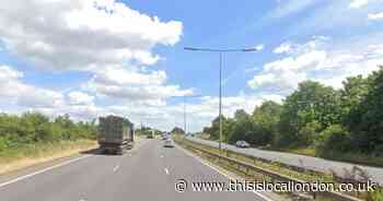 Two people injured after 'hit and run' pile-up that shut A13