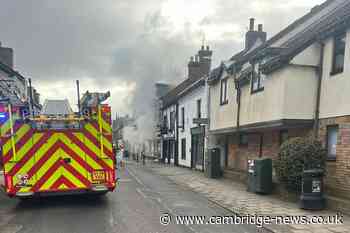 Cause of fire in Cambridgeshire town that saw main road closed