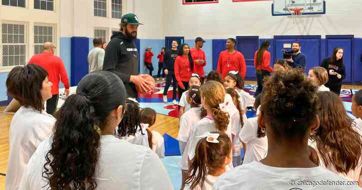 Chicago Bulls and The Miracle Center Host All-Girls Basketball Clinic with Joakim Noah & Randy Brown