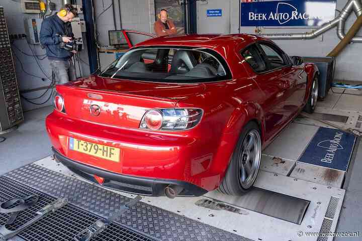 Mazda RX-8 High Performance (2003) - Op de rollenbank