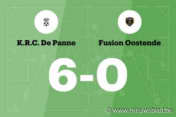 RC De Panne overklast Fusion Oostende