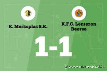 Merksplas en Lentezon spelen 1-1
