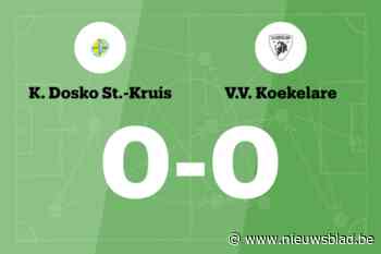 Dosko Sint-Kruis en VV Koekelare blijven steken op 0-0