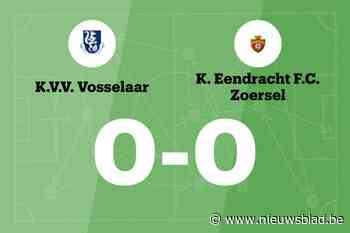 Winnende reeks van Zoersel eindigt na wedstrijd tegen Vosselaar