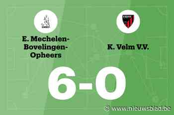 Velm B verloor uiteindelijk uit tegen EMBO