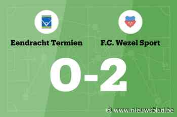 Wezel Sport maakt einde aan slechte reeks door zege tegen Eendracht Termien
