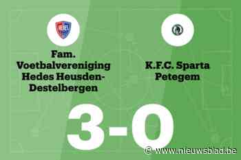 KFV Hedes B wint duel tegen Sparta Petegem B