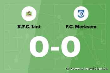 Lint en FC Merksem blijven steken op 0-0