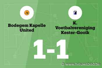 Ben-Kassem redt punt voor BOKA United tegen Kester-Gooik