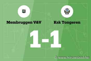 Membruggen en SK Tongeren B verdelen de punten