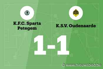 Sparta Petegem en KSV Oudenaarde delen de punten