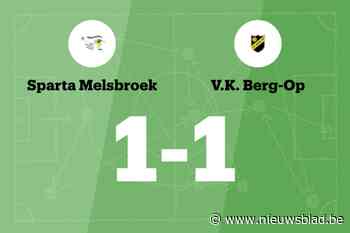 Sparta Melsbroek beëindigt reeks nederlagen in de wedstrijd tegen Berg-Op