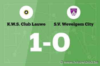 WS Lauwe B beëindigt reeks nederlagen in de wedstrijd tegen SV Wevelgem City B