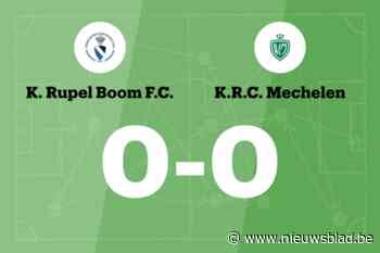 Rupel Boom en RC Mechelen komen niet tot scoren