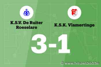SV De Ruiter verslaat SK Vlamertinge met 3-1 en eindigt reeks zonder overwinning