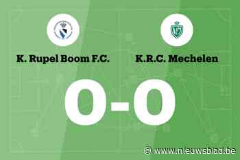 Rupel Boom en RC Mechelen komen niet tot scoren