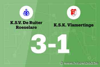SV De Ruiter verslaat SK Vlamertinge met 3-1 en eindigt reeks zonder overwinning