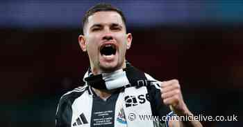 Bruno Guimaraes in tears after Newcastle Carabao Cup final win as Alan Shearer message revealed