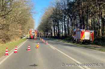 FW Hünxe: Verkehrsunfall mit zwei beteiligten PKWs