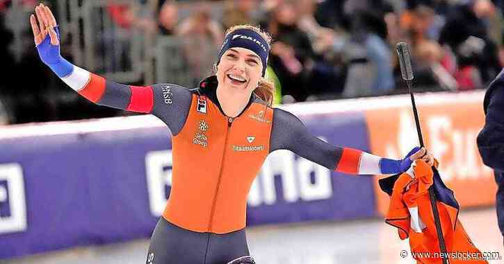 Joy Beune schrok zich rot tijdens gouden 1500 meter: ‘Wat ben ik in hemelsnaam aan het doen’