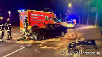 Unfall bei illegalem Autorennen – zwei Verletzte