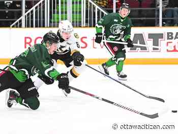 Tempers boil over off ice after Ottawa 67's steal point but make up no ground in playoff race