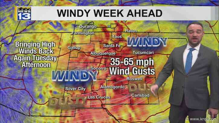 Strong winds and fire threat returns to New Mexico this week