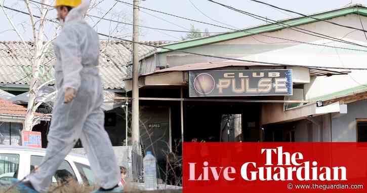 Arrest warrants issued as death toll rises to 59 from Kočani nightclub fire in North Macedonia – as it happened