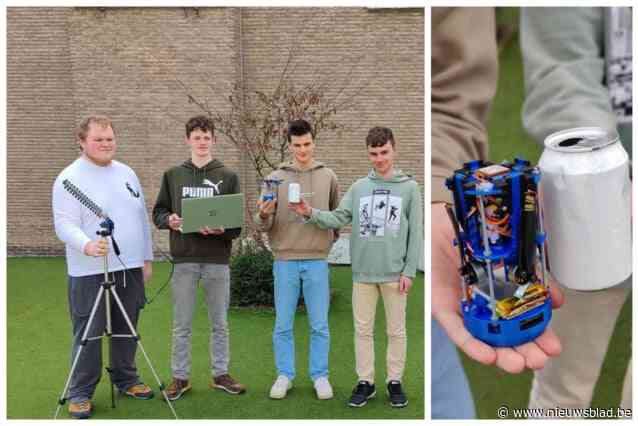 Team van VTI-leerlingen bereikt halve finale van wedstrijd waarin satelliet in drankblikje past: “Lancering is doelstelling”