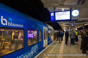 Nieuwe nachttrein verbindt Lelystad ook in nacht met Amsterdam en Schiphol Airport