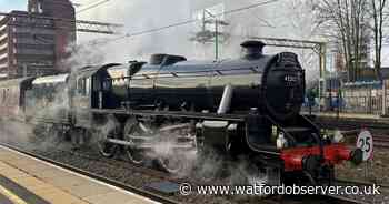 Stunning snaps as famous locomotive passes through Watford