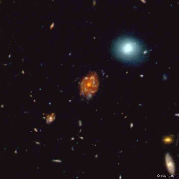 Reusachtig sterrenstelsel uit het jonge heelal is veel te groot voor zijn leeftijd