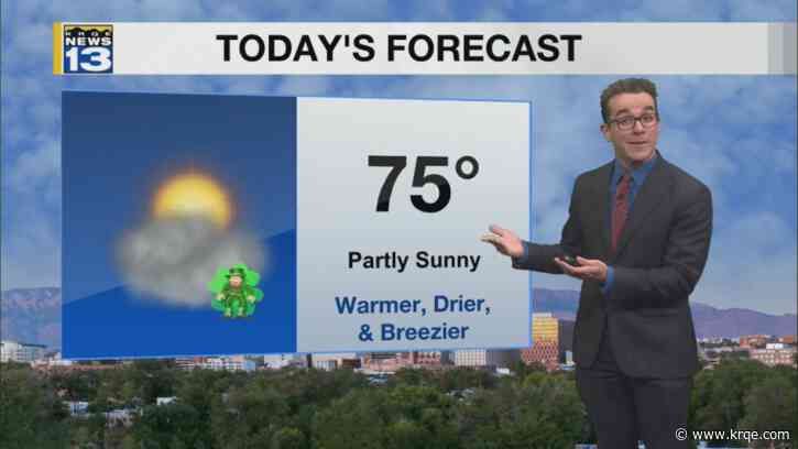 Warmer air before next windy system