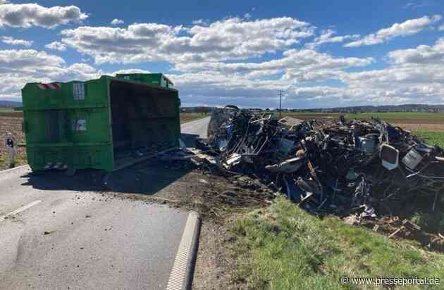 POL-OF: Künstlerisches Gebilde entwendet: Polizei ermittelt und sucht Zeugen; Diebe stiegen in Wohnung ein und klauten Schmuckkassette; Brummi-Anhänger kippt um und verliert Schrott und mehr