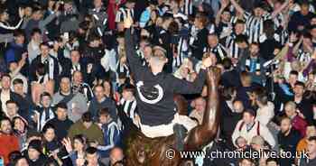 Incredible pictures as Newcastle United fans flock to St James' Park to celebrate cup win